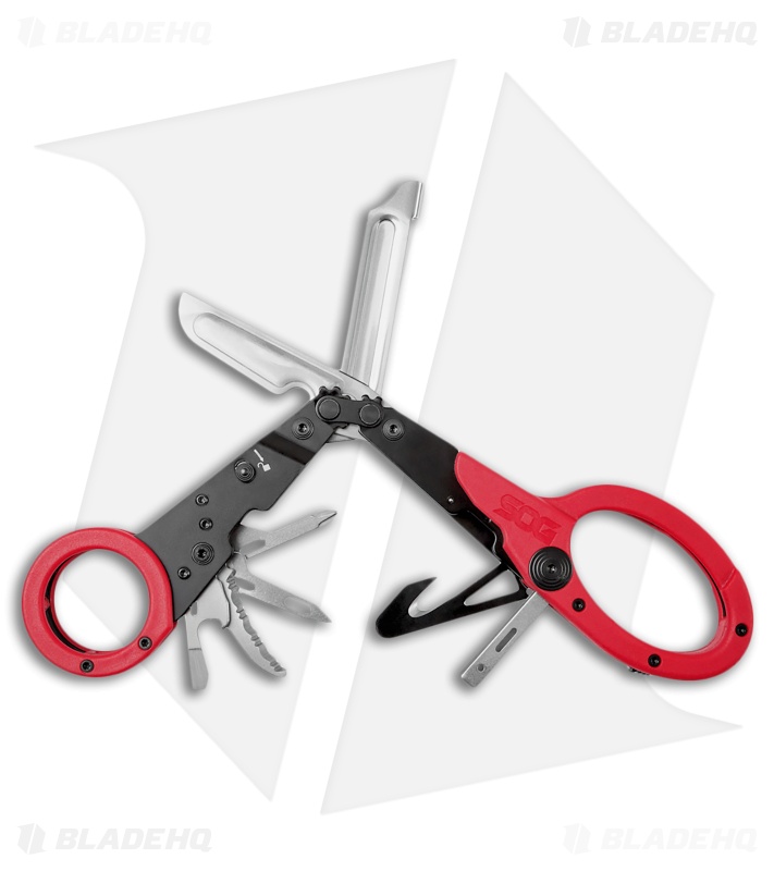 SOG Parashears Multi-Tool Scissors Red 
