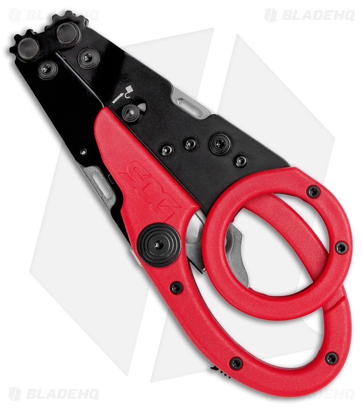 SOG Parashears Multi-Tool Scissors Red 
