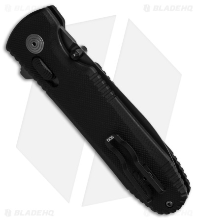 SOG Pentagon XR LTE Flipper Knife Black G-10 (3.5" Black)