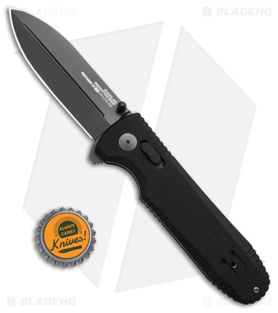 SOG Pentagon XR LTE Flipper Knife Black G-10 (3.5" Black)