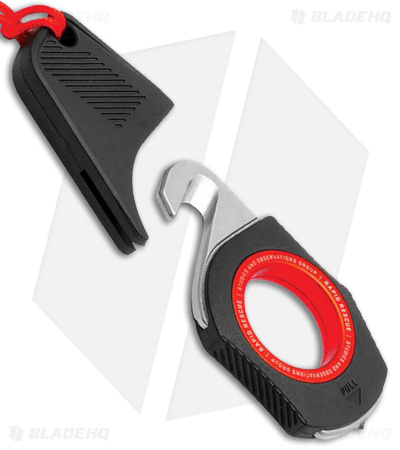 SOG Rapid Rescue Hook Black Red GRN (.80" Satin)