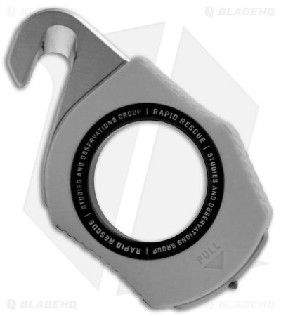 SOG Rapid Rescue Hook Concrete Dust Gray and Black GRN (.80" Satin)