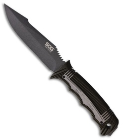 SOG SEAL Strike Deluxe Fixed Blade Knife Black/Gray GRN (4.9" Gray)