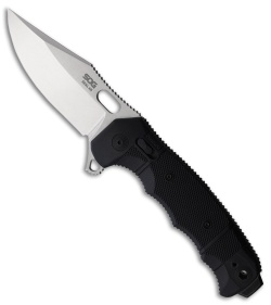 SOG Seal XR Flipper XR-Lock Knife Black GRN (3.9" Stonewash S35VN)