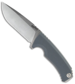 SOG Tellus FX Blaze Fixed Blade Knife Wolf Gray GRN (4.2" Stonewash)