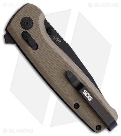 SOG Terminus XR Lock Knife Tan G-10 (3" Black)