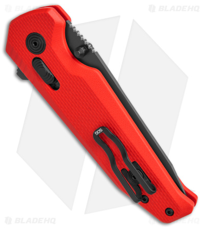 SOG Vision XR LTE Flipper Knife Red G-10 (3.4" Black)