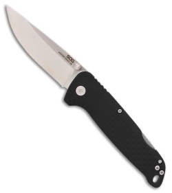SOG Adventurer LB Lock Back Knife Black GFN (3" Satin)