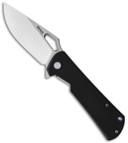 SRM Knives 1168 Liner Lock Knife Black G-10 (3.4" Satin)