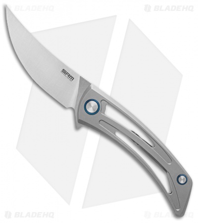 SRM Knives 7415-TZ Unicorn Knife Gray Ti - Blade HQ