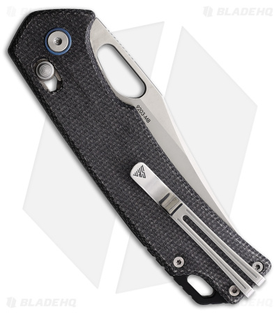 SRM Knives Ambi Lock Knife Black Micarta (3.5" Satin) 9203-MB