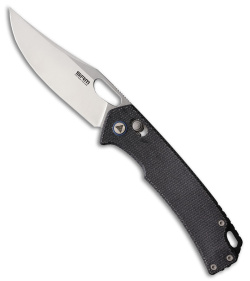 SRM Knives Ambi Lock Knife Black Micarta (3.5" Satin) 9203-MB