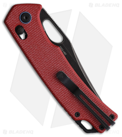 SRM Knives Ambi Lock Knife Red Micarta 9203-MR2