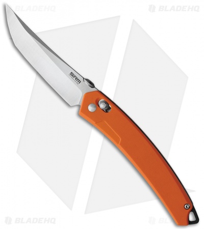 SUREFIRE 3P タイプ　アルミ　シルバーHA ＋ オレンジ光色モジュール SRM Knives Ambi Lock Knife Orange G-10 9211-GJ - Blade HQ