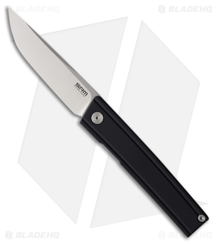 SRM Knives Gent 401LC-GB Knife Black G-10 Brushed