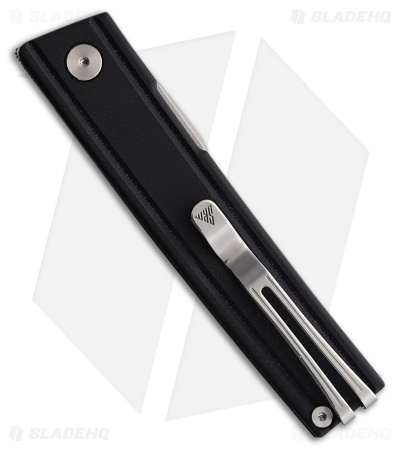 SRM Knives Gent 401LC-GB Liner Lock Knife Black G-10 (3.3" Brushed)