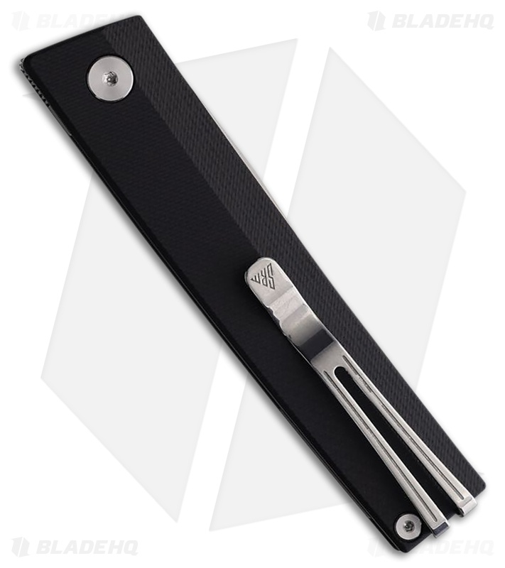 SRM Knives Gent 401L-GB Knife Black G-10 SW + Scandi Grind