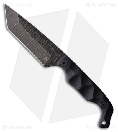 Stroup Knives Bravo 5 Fixed Blade Knife Black G10 (3.5" Acid Washed)