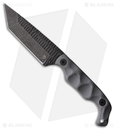 Stroup Knives Bravo 5 Fixed Blade Tanto Grey G10 (3.50" Black Stonewash)