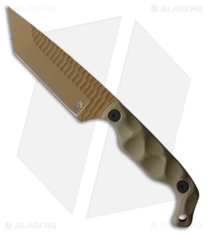 Stroup Knives Bravo 5T Fixed Blade Knife OD Green G10 (3.5" Cerakote)