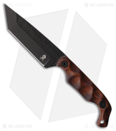 Stroup Knives Bravo Fixed Blade 5T Brown Rosewood (3.50" Black)
