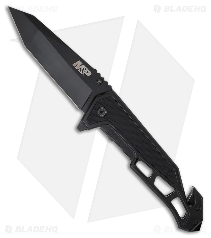 Smith & Wesson Border Guard Spring Assisted Black G10 - Blade HQ