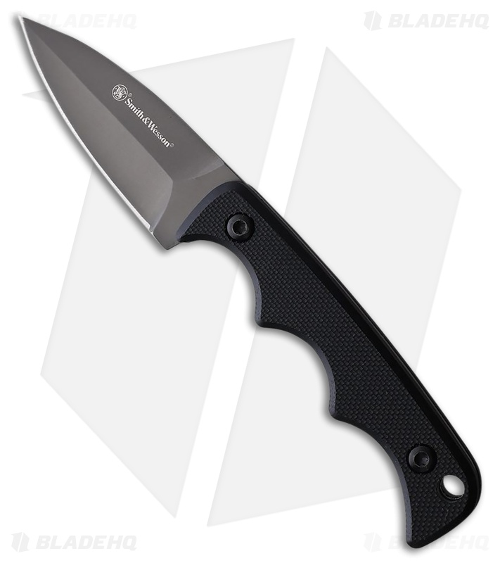 Smith & Wesson HRT Spear Point Neck Black G-10 (2.00" Gray)