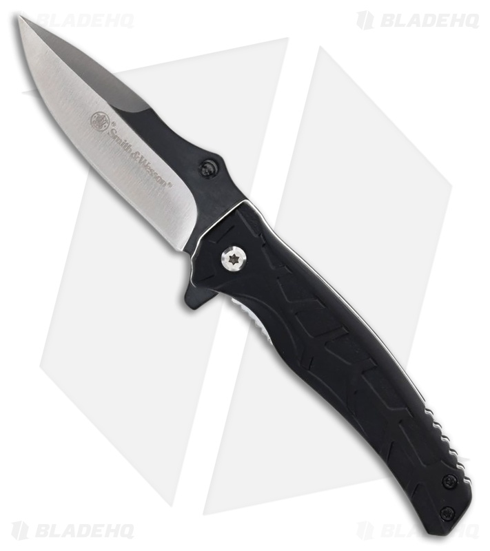 Smith & Wesson Extreme Ops Liner Lock  Black Aluminum (3.00" Two Tone)