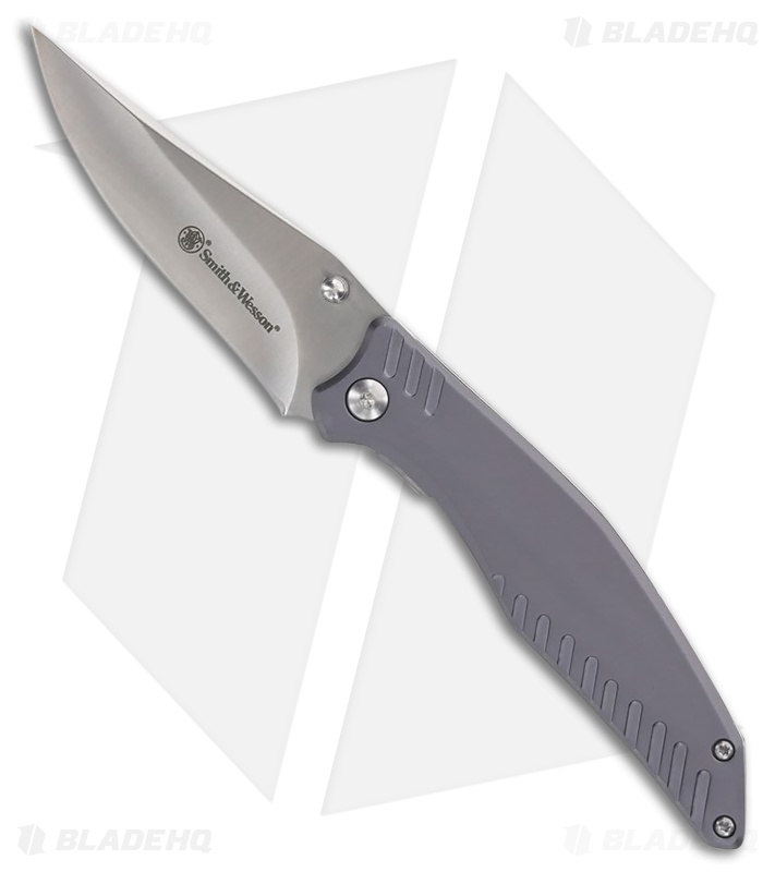 Smith & Wesson Black Ops Liner Lock Folder Gray Aluminum (3.5" Satin)