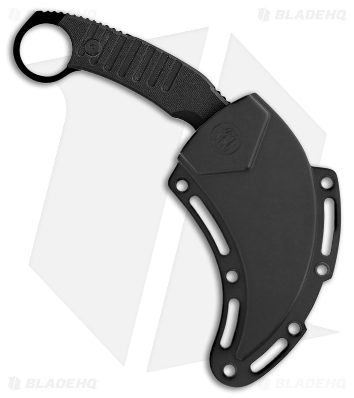 Smith & Wesson Extreme Ops Fixed Blade Karambit Knife Black G-10 (3.1" Black)