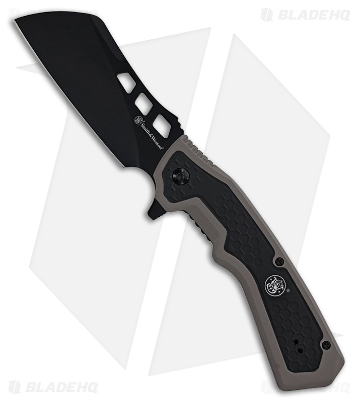 Smith & Wesson Extraction & Evasion Linerlock Black/Gray Rubber/Al (3.50" Black)