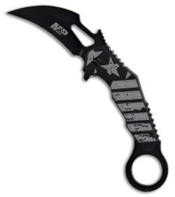 Smith & Wesson M&P Karambit Knife Stars & Stripes Polymer Handle (3" Black)