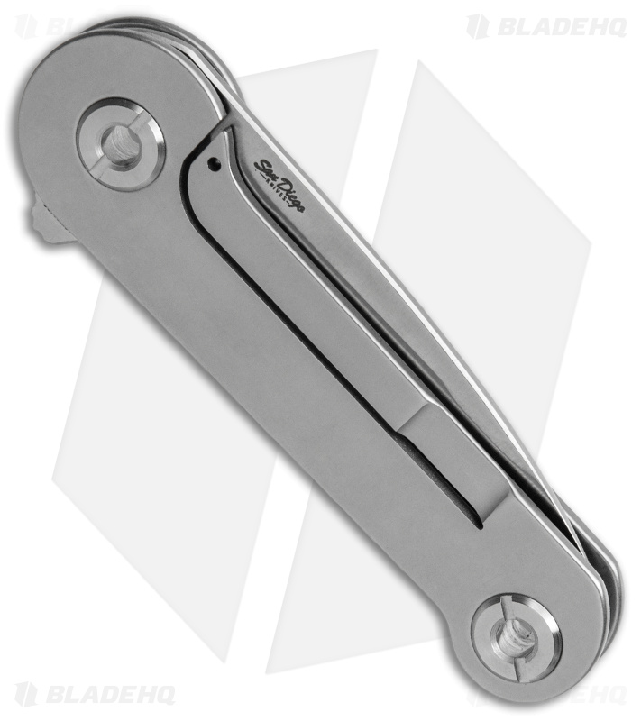 San Diego Knives + Ferrum Forge Tanto KeyBar KB Flipper Knife (2.13" Satin)