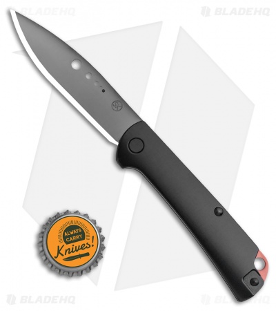 Sandrin Knives Dellatorre Slip-Joint Knife Black (3.2" Black Tungsten Carbide)
