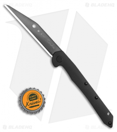 Sandrin Knives TCK 2.0 Slip-Joint Knife Black (3.3" Black Tungsten Carbide)