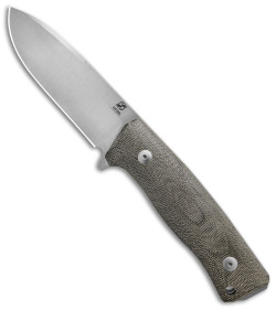 Saturn Knives Mimas Fixed Blade Knife Green Micarta (4.3" Satin)