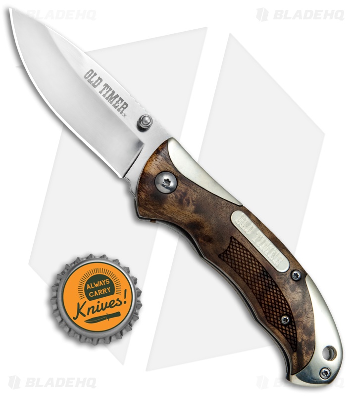 Old Timer Ironwood Assisted Knife 1084273 - Blade HQ