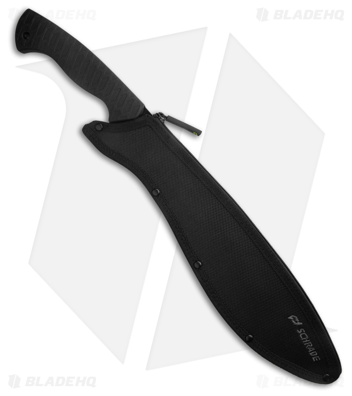 Schrade Decimate Kukri Black Overmold (12" Black)