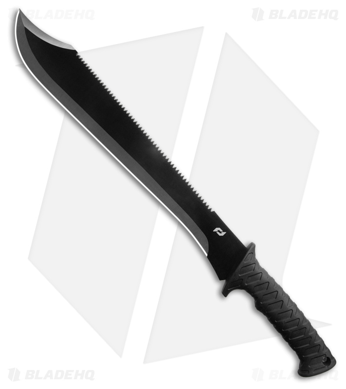 Schrade Decimate Sawback Black Overmold (14" Black)