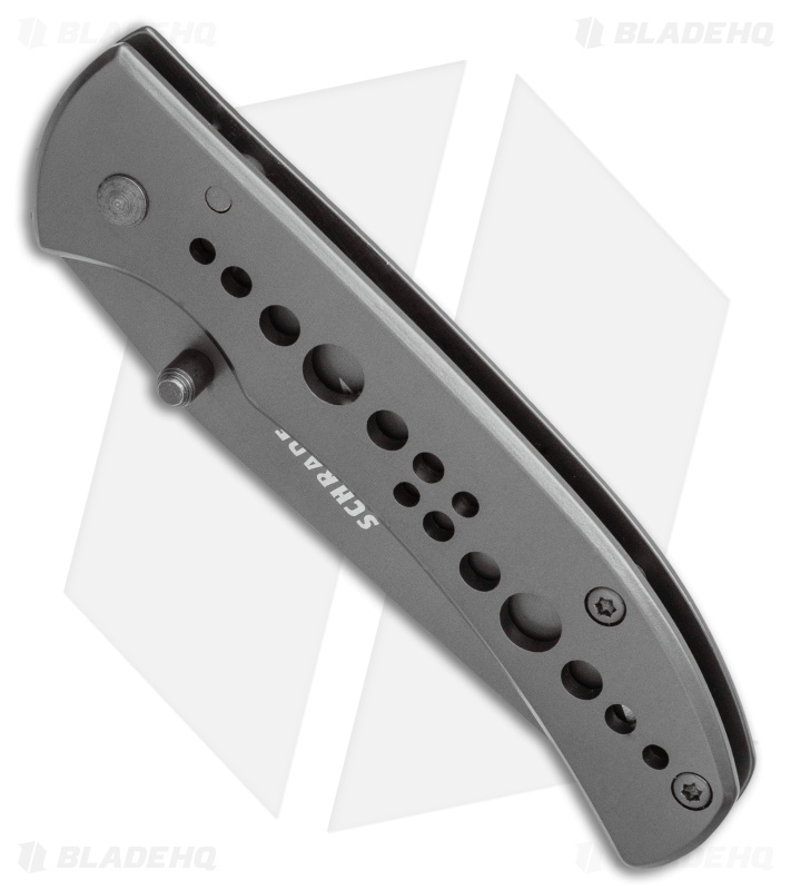 Schrade Folding Knife Frame Lock Knife Stainless Steel (2.625" Gray)
