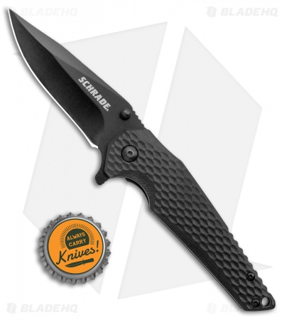 Schrade Fanatic Knife | Black G-10 + Black - Blade HQ