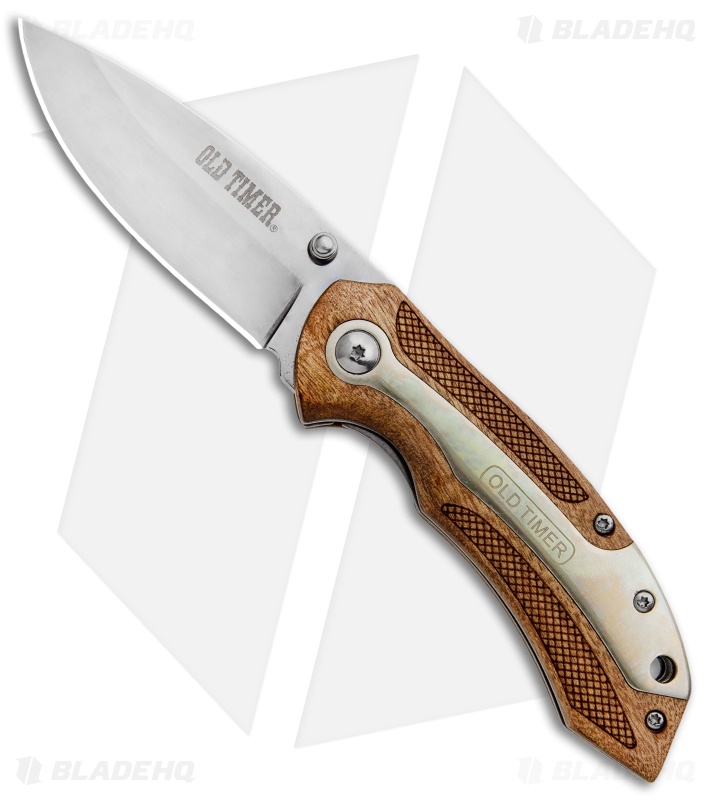 Old Timer Spring Assisted Knife Desert Ironwood (3" Mirror)