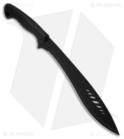 Schrade Large Kukri Machete Fixed Blade Knife Black Rubber (13" Black)