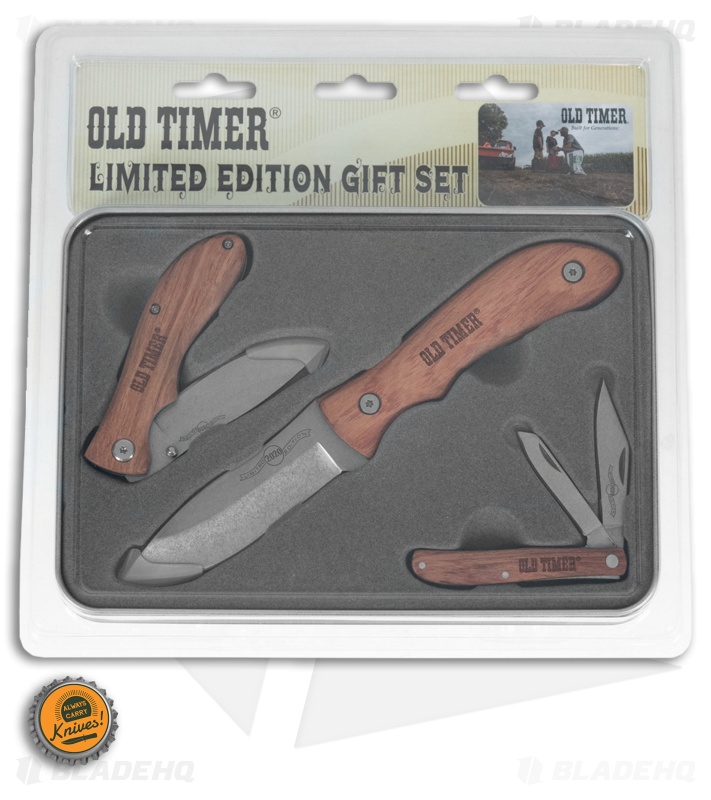 Schrade Old Timer Limited Edition 3-Piece Knife Gift Set 1135031