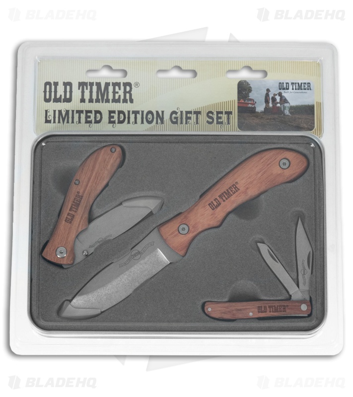 Schrade Old Timer Limited Edition 3-Piece Knife Gift Set 1135031 - Blade HQ