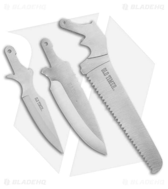 Schrade Old Timer Switch-It Fixed Blade Knife Exchangeable Blades (4" Satin) 