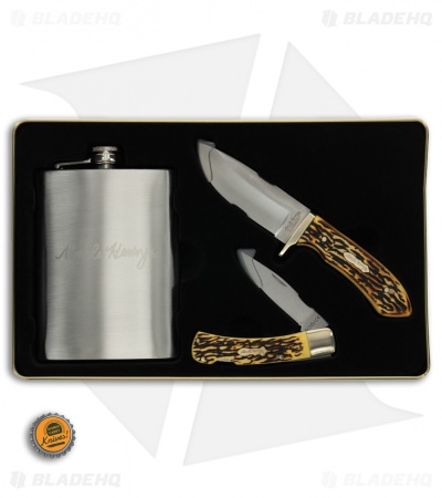 Uncle Henry Fixed + Folder + Flask Combo Gift Set 1130112