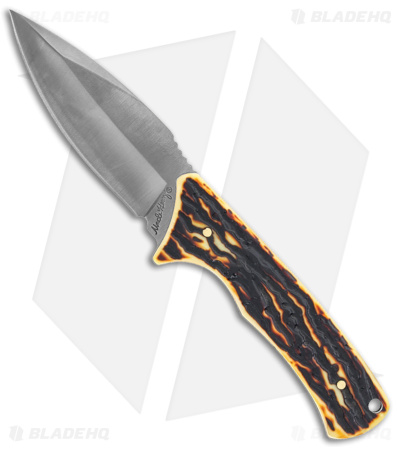 Schrade Uncle Henry 2 Piece Pocket Knife & Fixed Blade Knife - Faux Stag