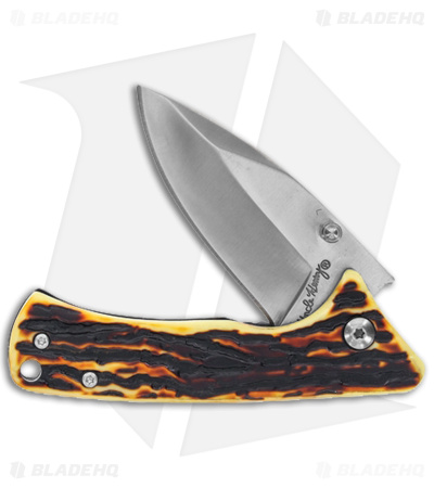 Schrade Uncle Henry 2 Piece Pocket Knife & Fixed Blade Knife - Faux Stag