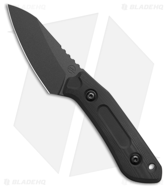 Schwarz Knives Overland Sport Fixed Blade Knife Black G-10 (2.8" Black)